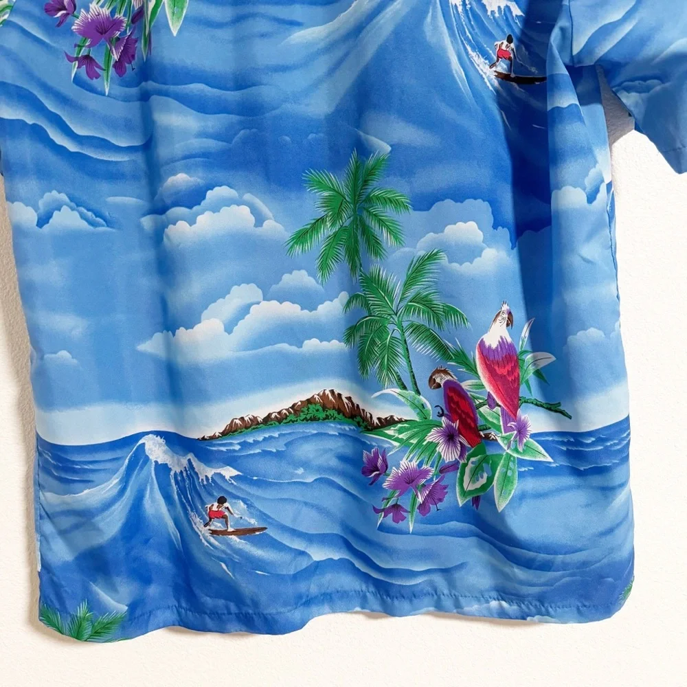 Casual Wear Hawaii Tropical Hawaiian Button Up Camp Shirt